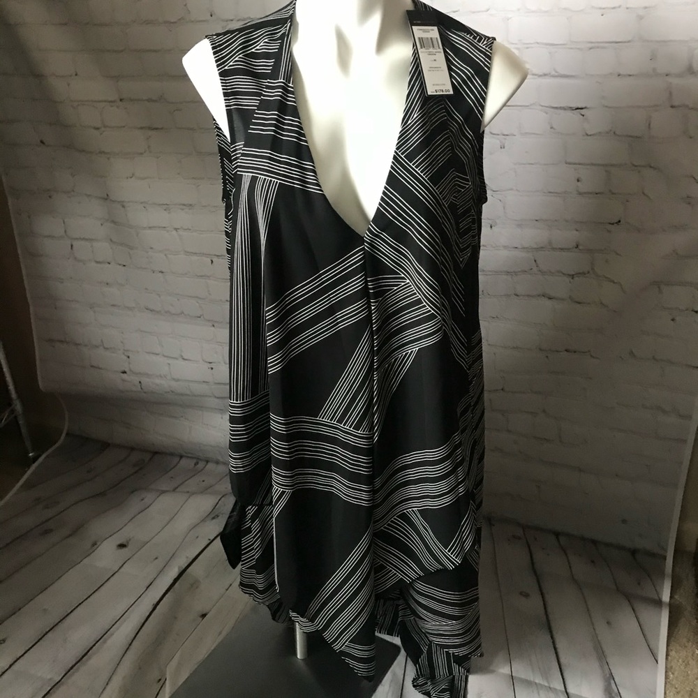 BCBGMAXAZRIA Womens Geometric Hi-Low dress /Tunic - Picture 5 of 12